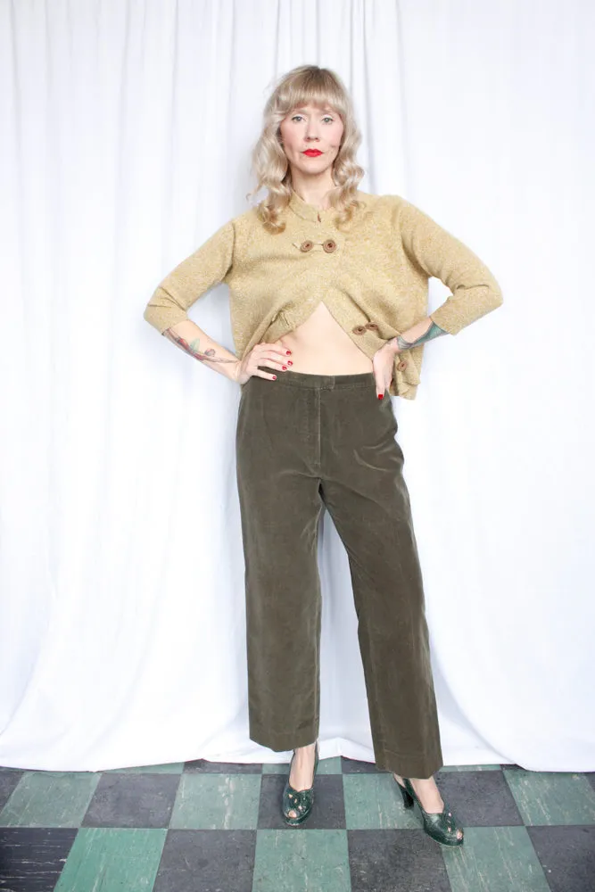 1990s Olive Corduroy Paul Stuart Pant - 32" waist