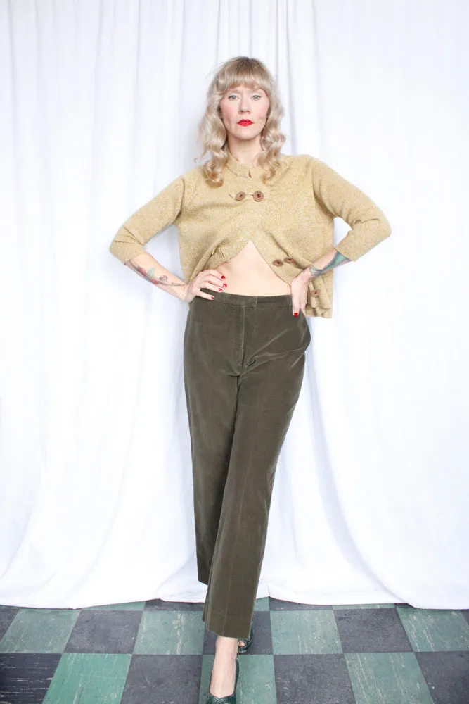 1990s Olive Corduroy Paul Stuart Pant - 32" waist