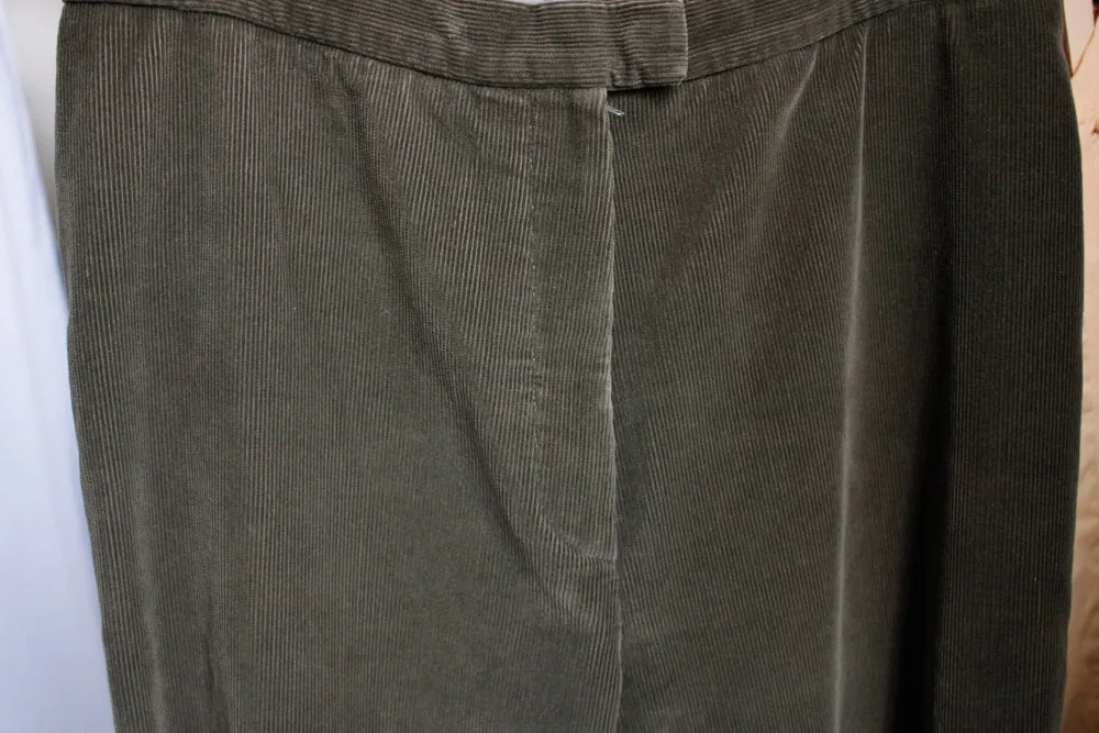 1990s Olive Corduroy Paul Stuart Pant - 32" waist