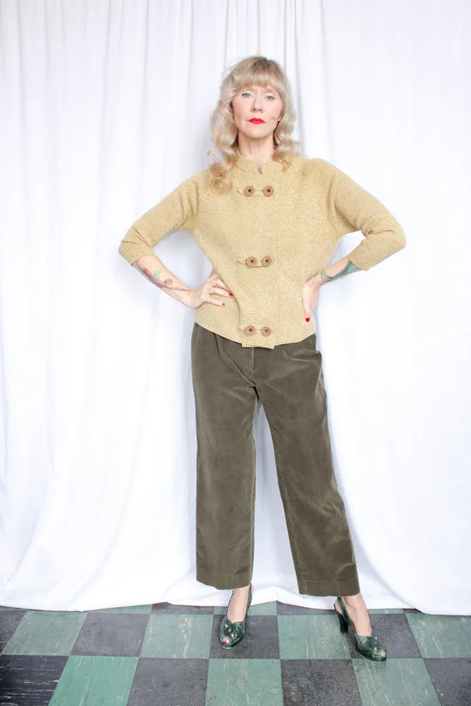 1990s Olive Corduroy Paul Stuart Pant - 32" waist