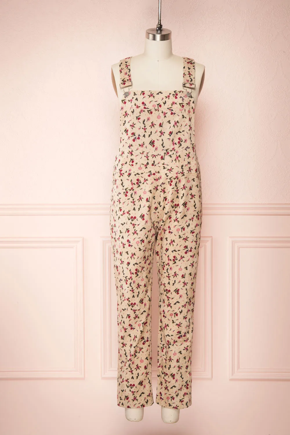 Acaste | Floral Denim Overalls