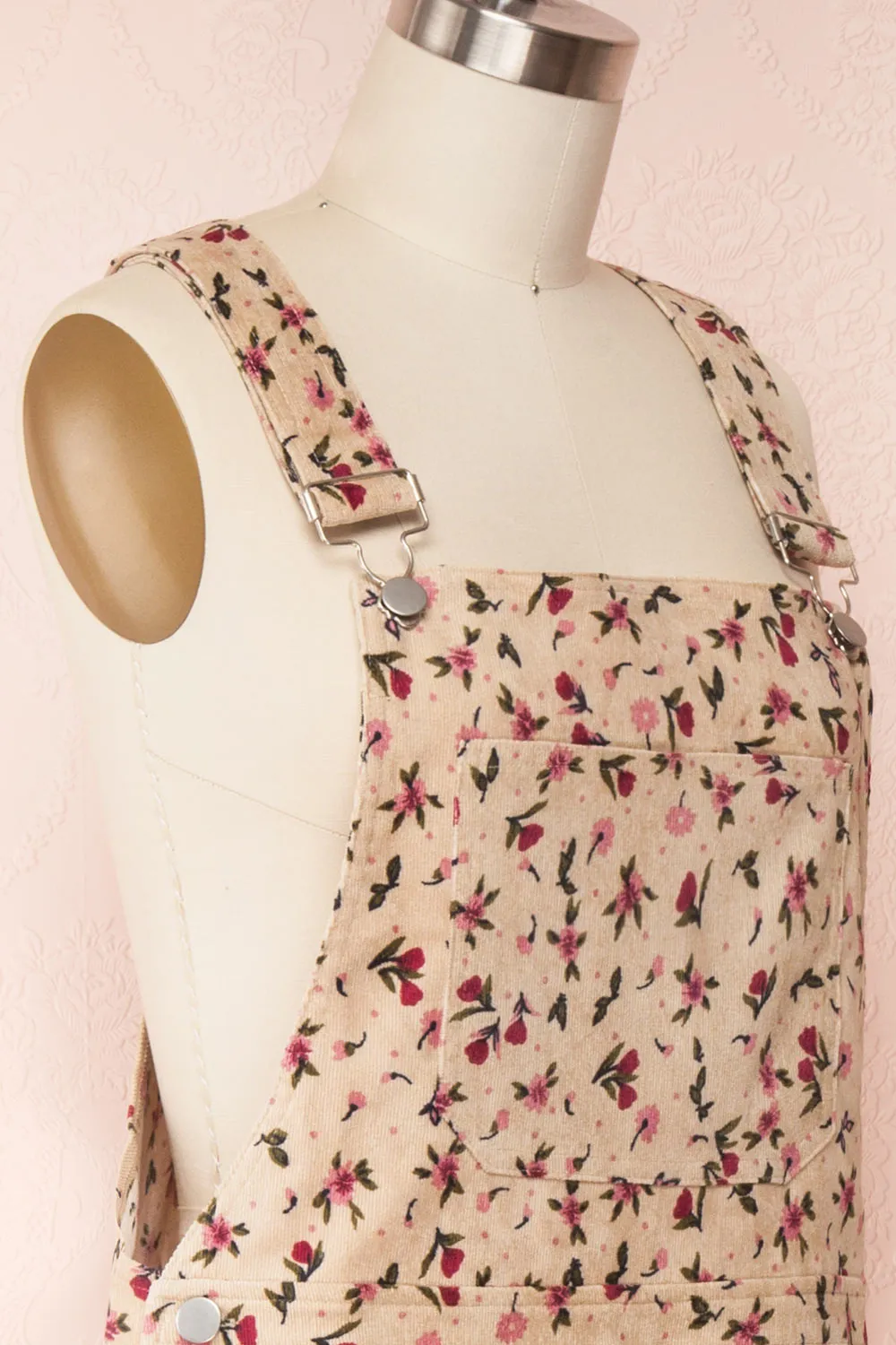 Acaste | Floral Denim Overalls