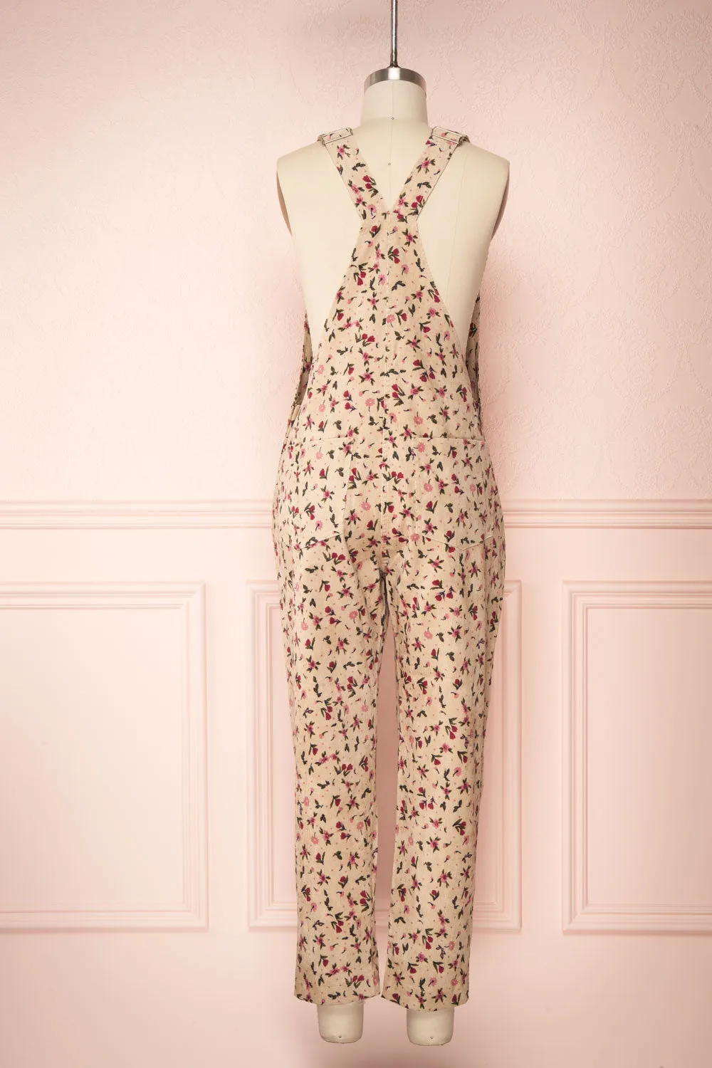 Acaste | Floral Denim Overalls