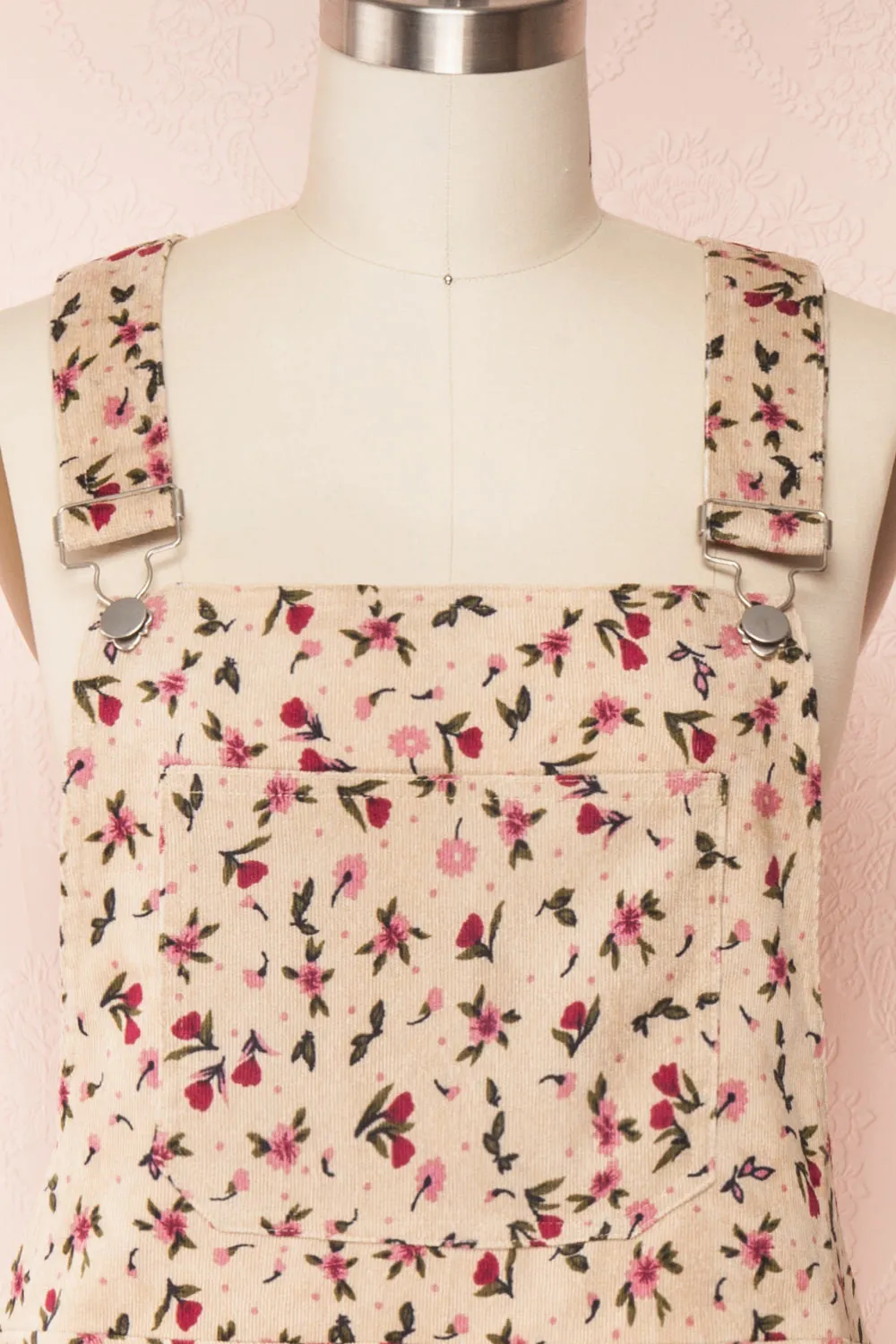 Acaste | Floral Denim Overalls