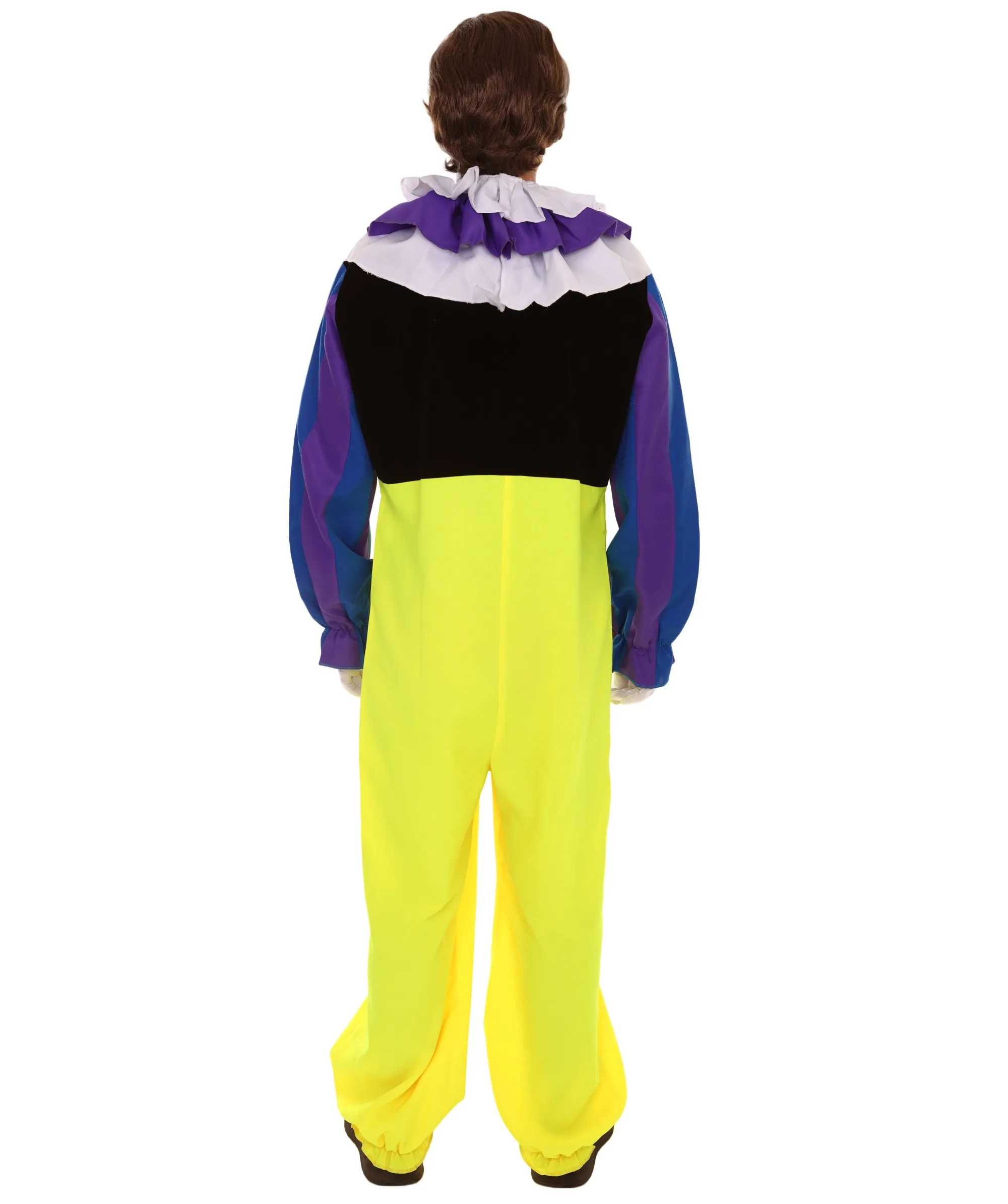 Adult Men's Clown Jumpsuit Costume | Multicolor Cosplay Costume