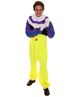 Adult Men's Clown Jumpsuit Costume | Multicolor Cosplay Costume