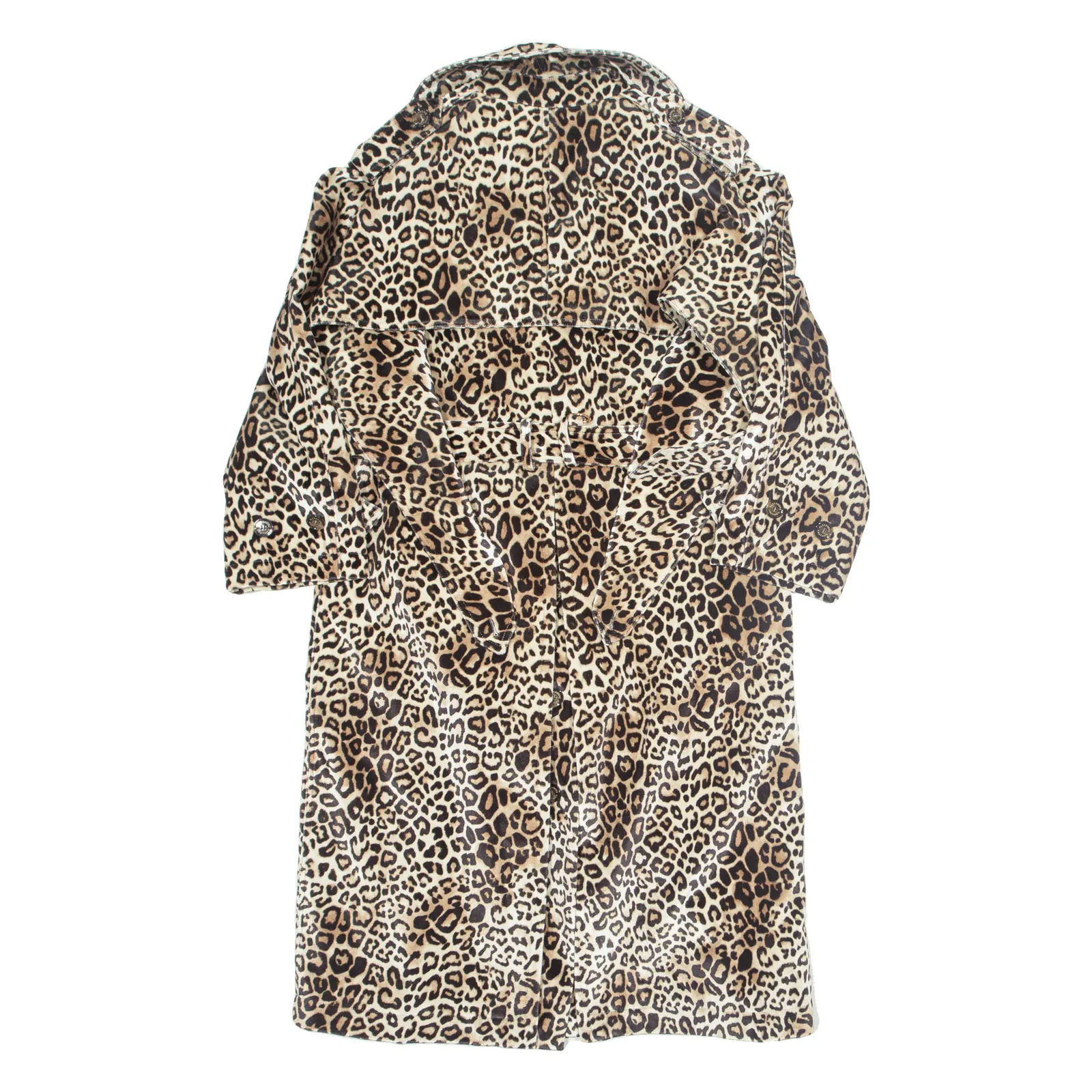 ALEXANDRE VAUTHIER Womens Overcoat Coat Beige Velvet S