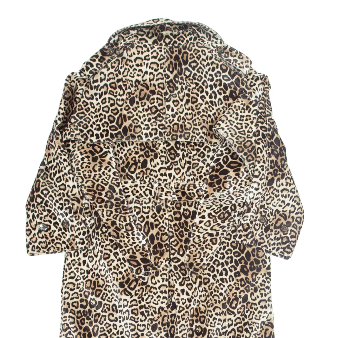 ALEXANDRE VAUTHIER Womens Overcoat Coat Beige Velvet S