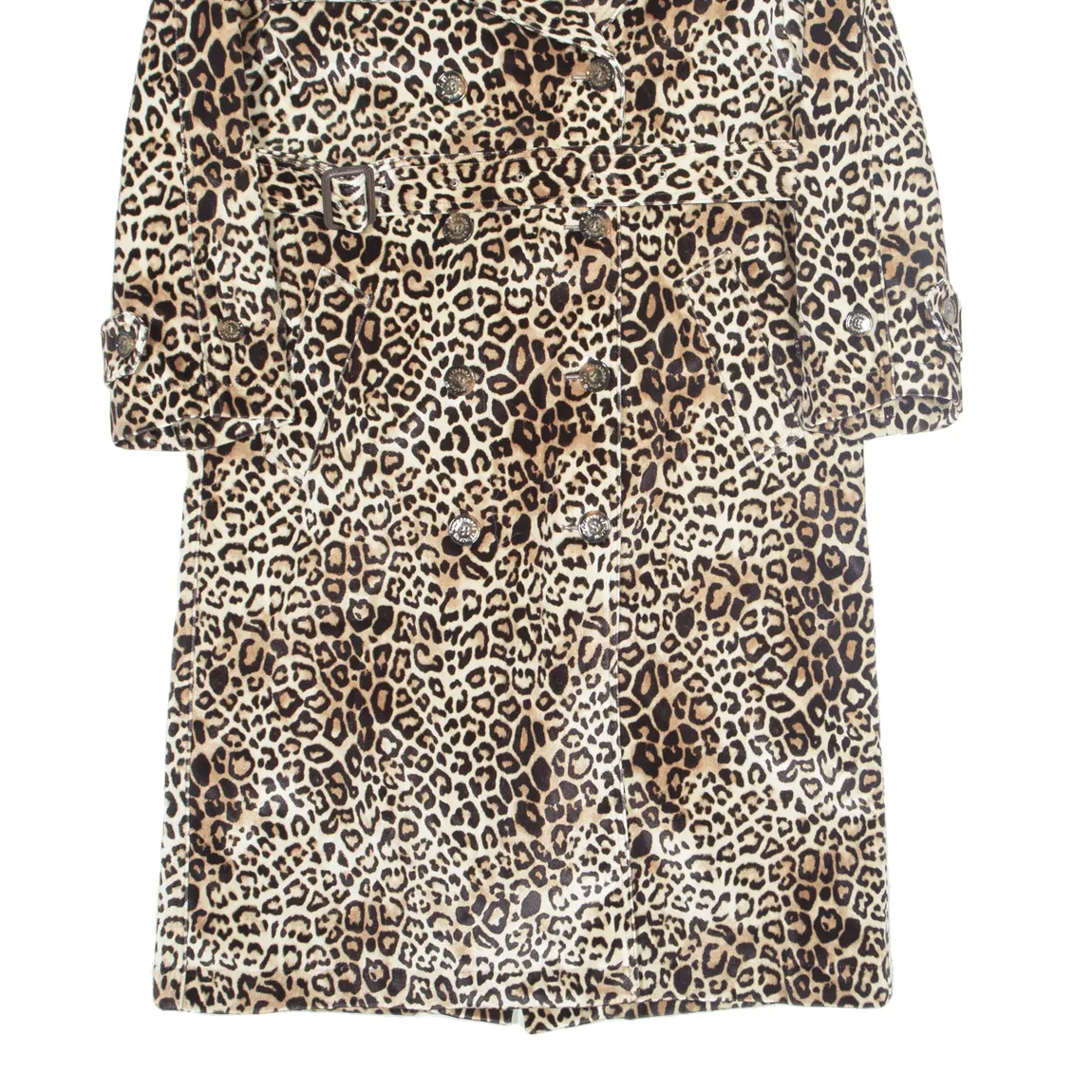 ALEXANDRE VAUTHIER Womens Overcoat Coat Beige Velvet S