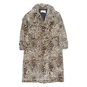 ALEXANDRE VAUTHIER Womens Overcoat Coat Beige Velvet S