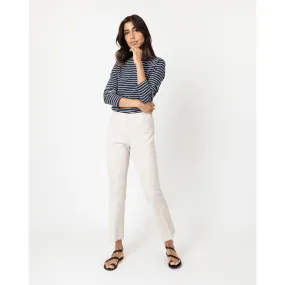 Ann Mashburn Faye Flare Garmet Dyed Stretch Twill Taupe
