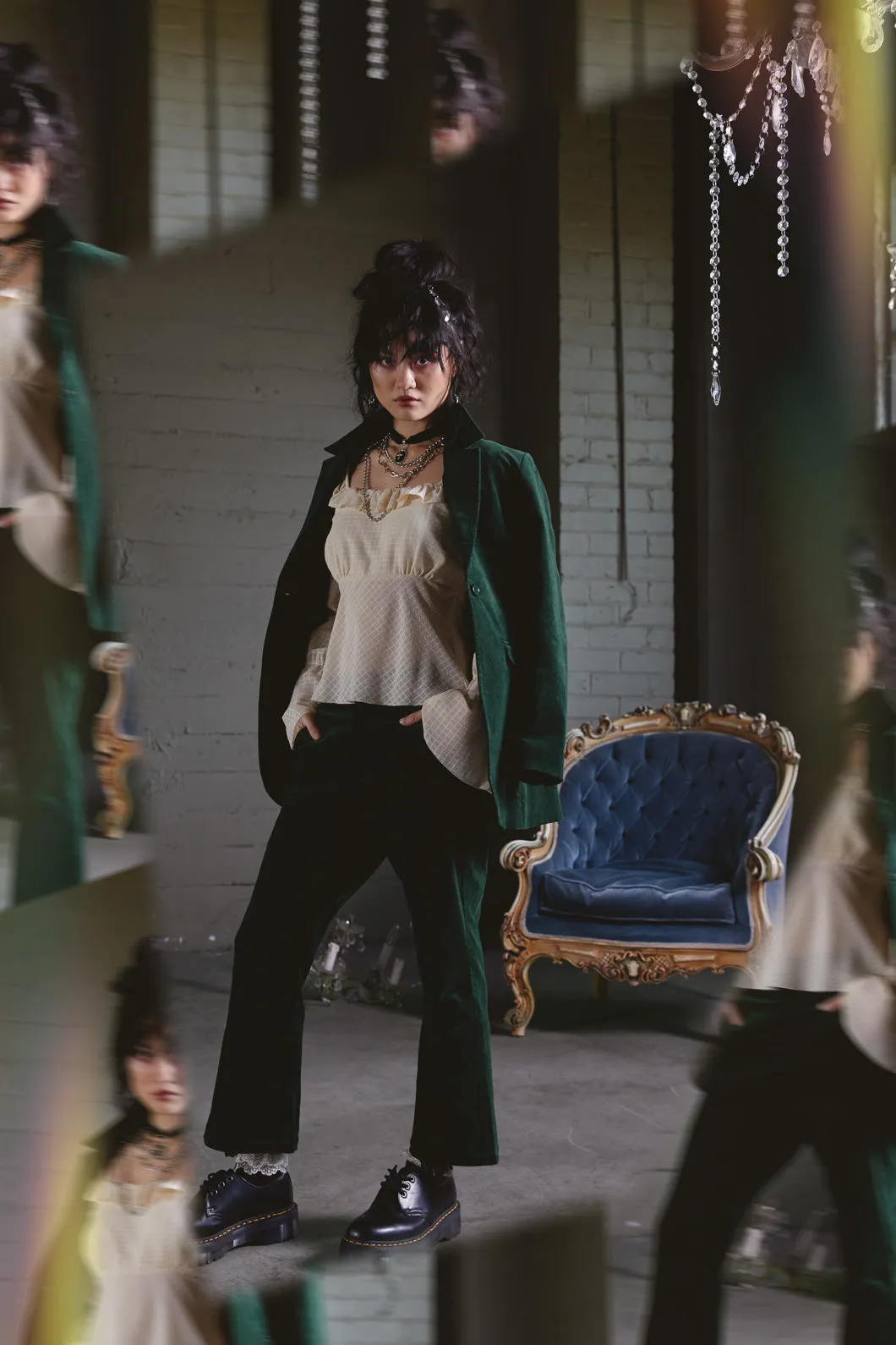 At The Alter Velvet Kick Flares