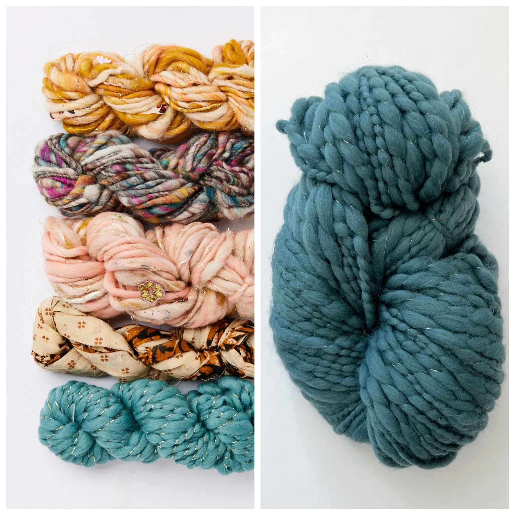 Bonfire Crescent Shawl Kit