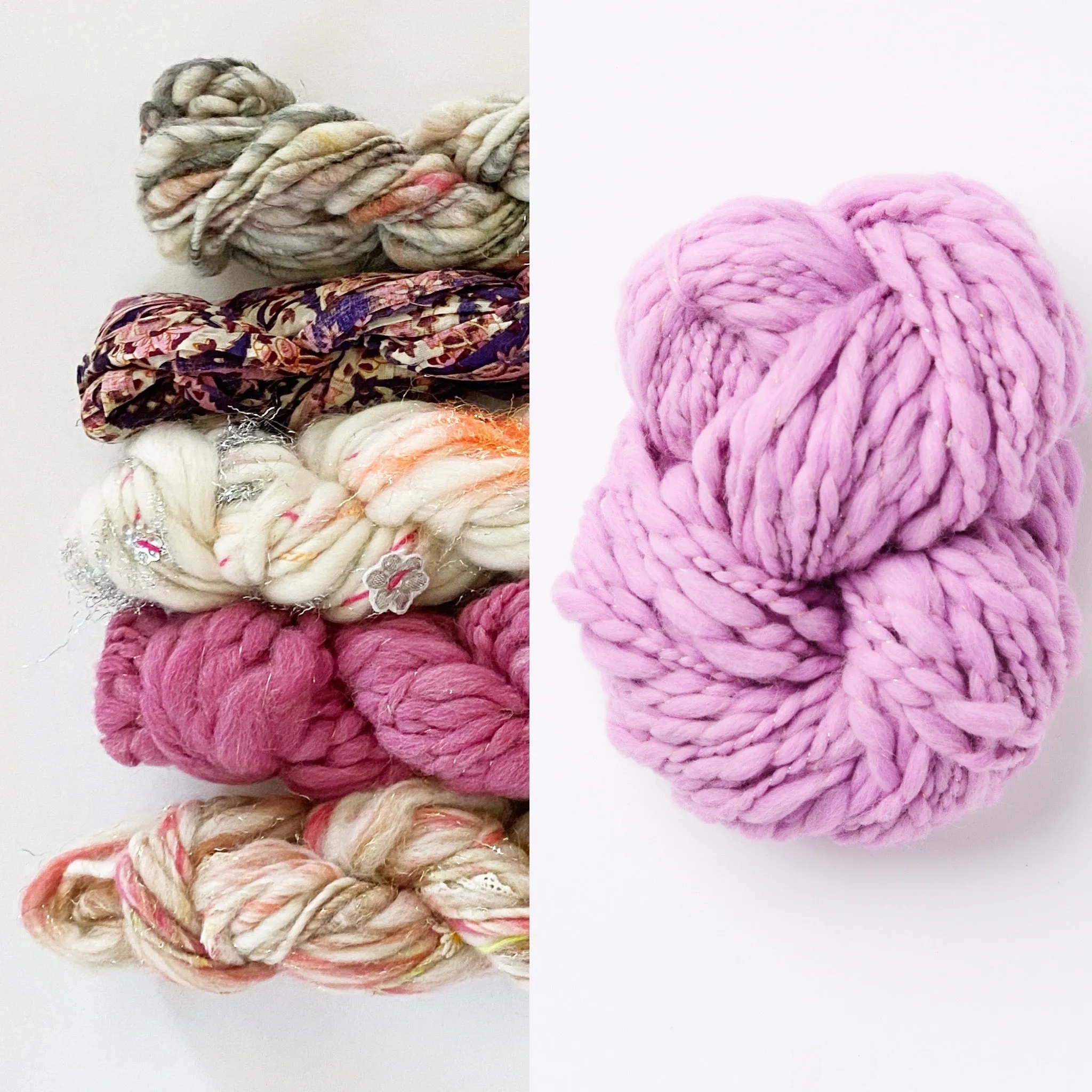 Bonfire Crescent Shawl Kit