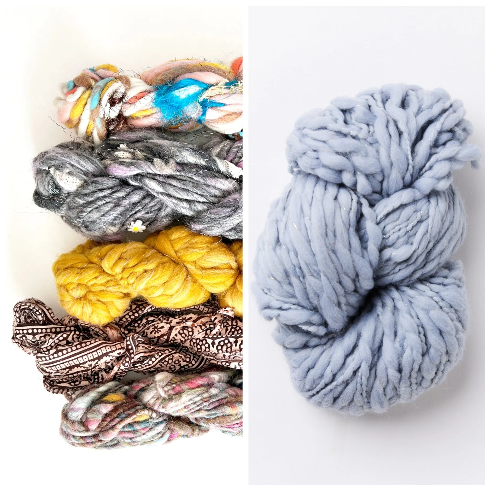 Bonfire Crescent Shawl Kit