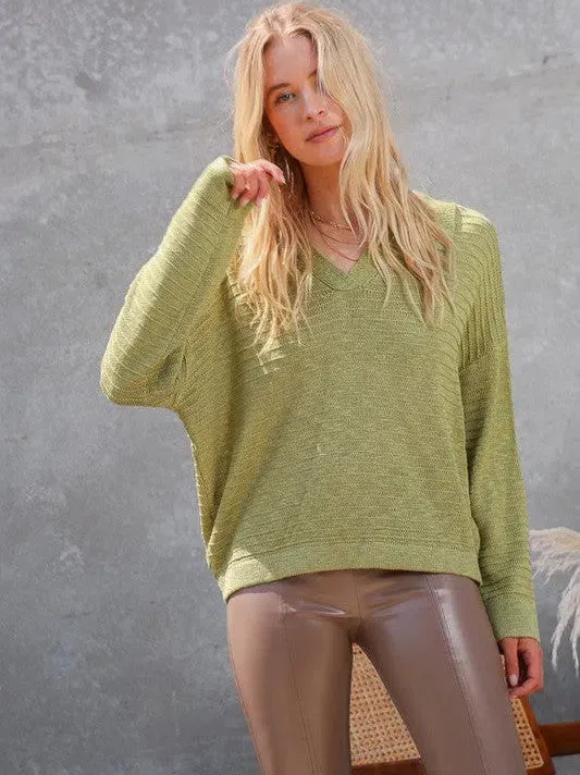 Born to Express Collared Sweater Top