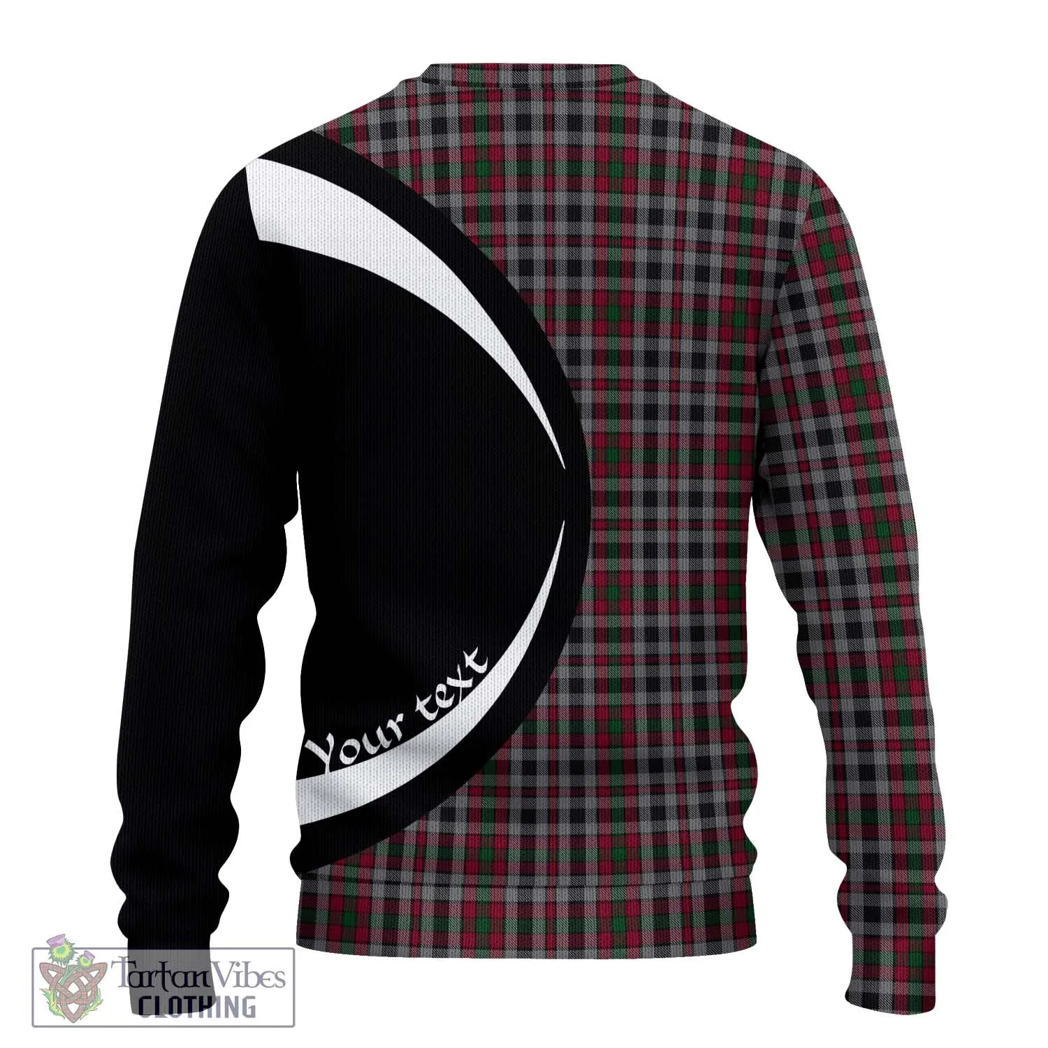 Borthwick Tartan Ugly Sweater with Family Crest Circle Style