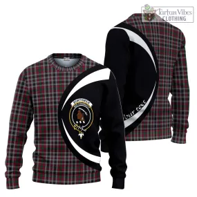 Borthwick Tartan Ugly Sweater with Family Crest Circle Style