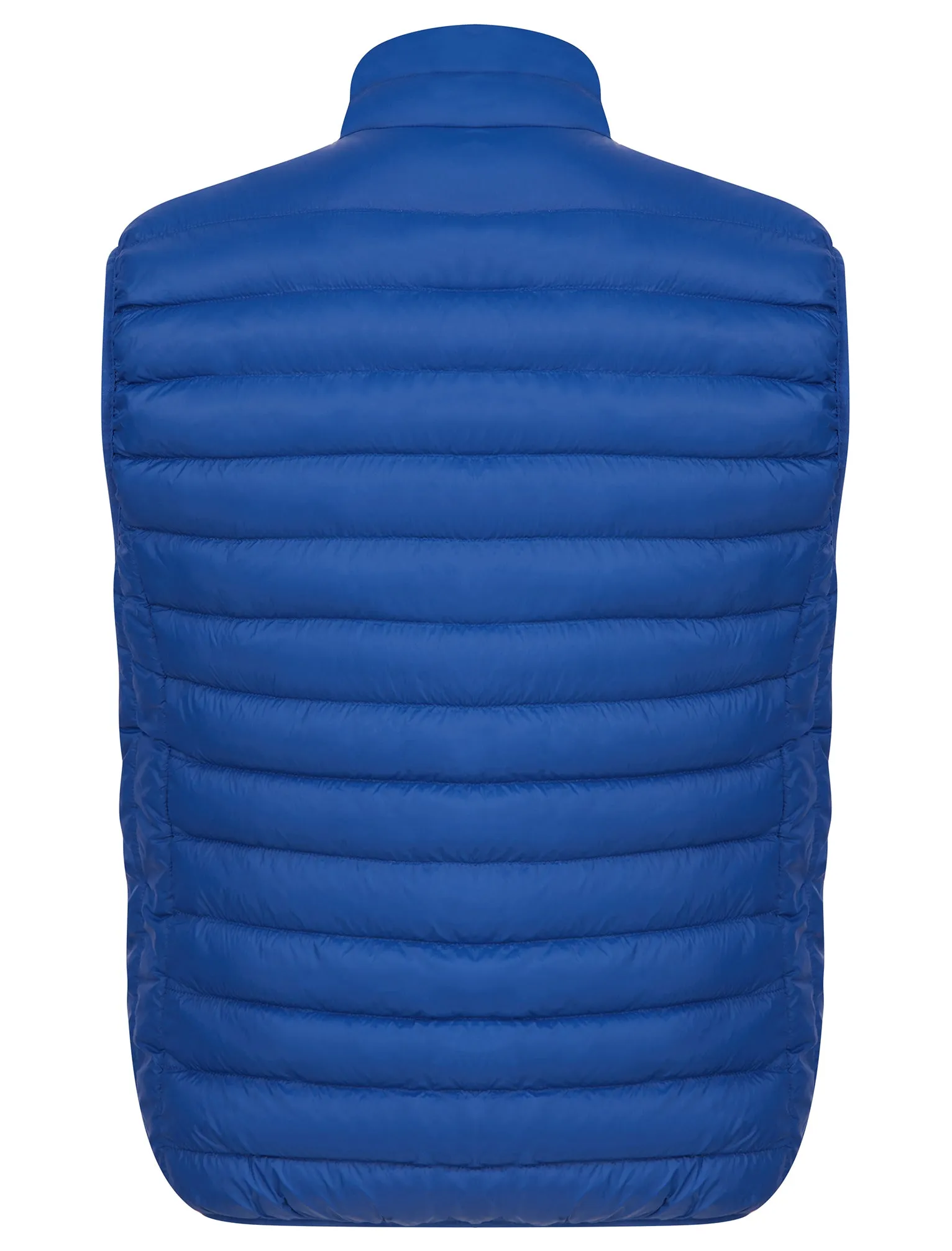 Cannes Quilted Puffer Gilet with Fleece Lined Collar in Sodalite Blue - Tokyo Laundry