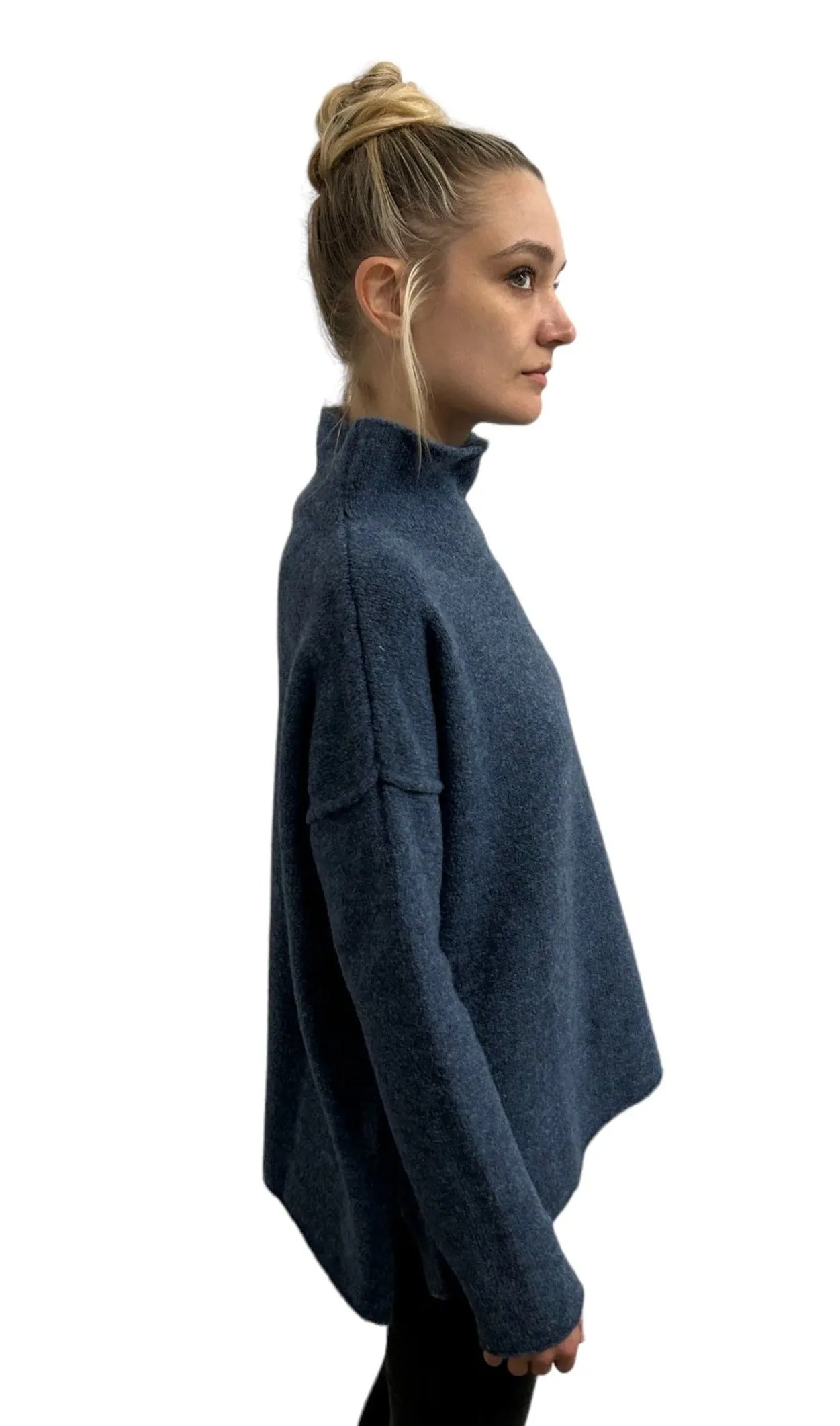 Chimney Neck Sweater Indigo
