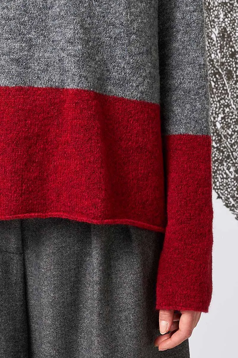 Chimney Neck Sweater Indigo