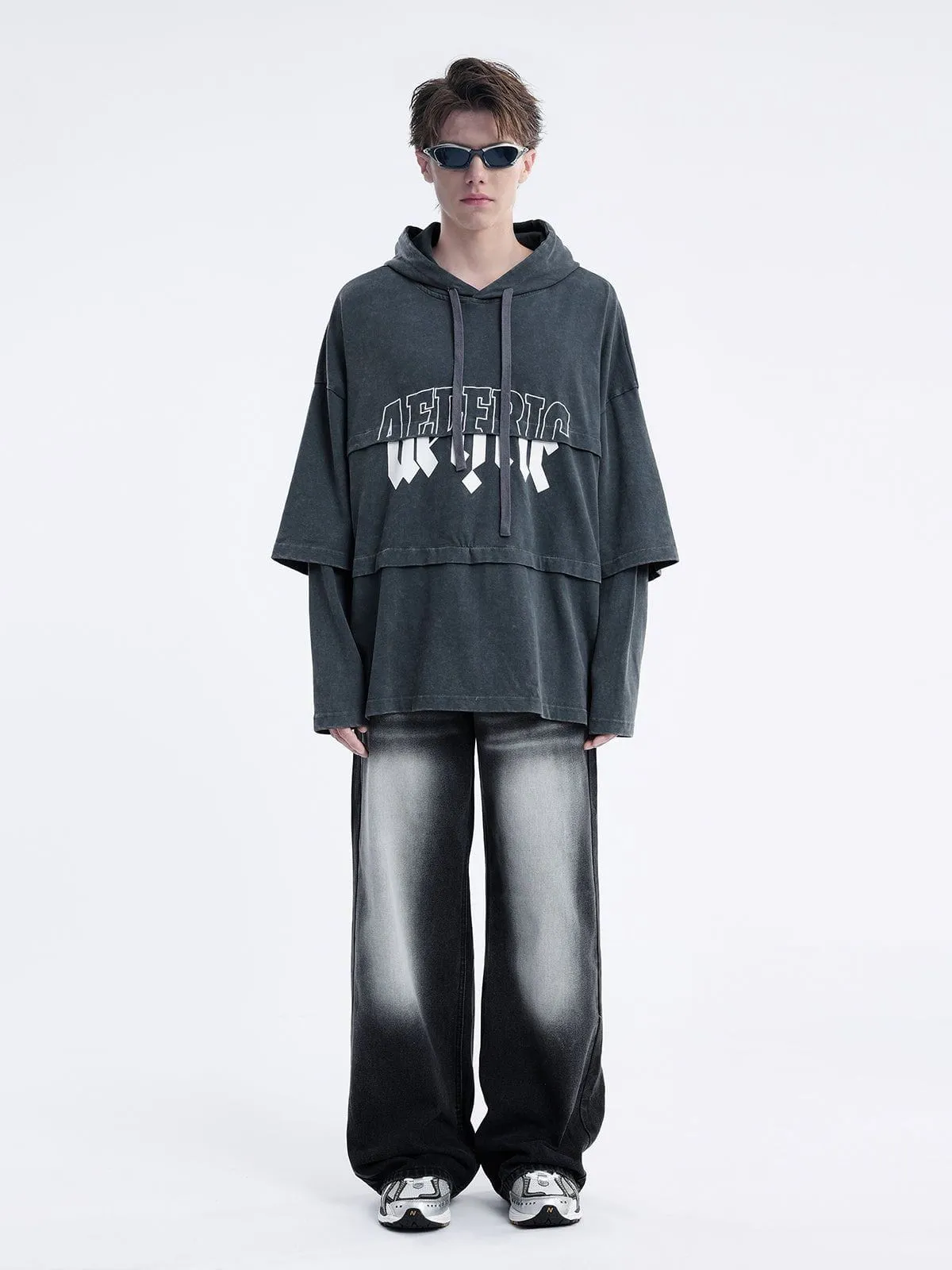 City of Love Vintage Patchwork Hoodie