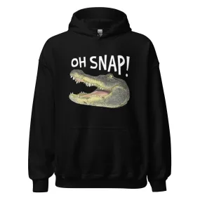 Crocodile Hoodie Oh Snap! Blended Cotton Ultra Soft Midweight UnisexPullover