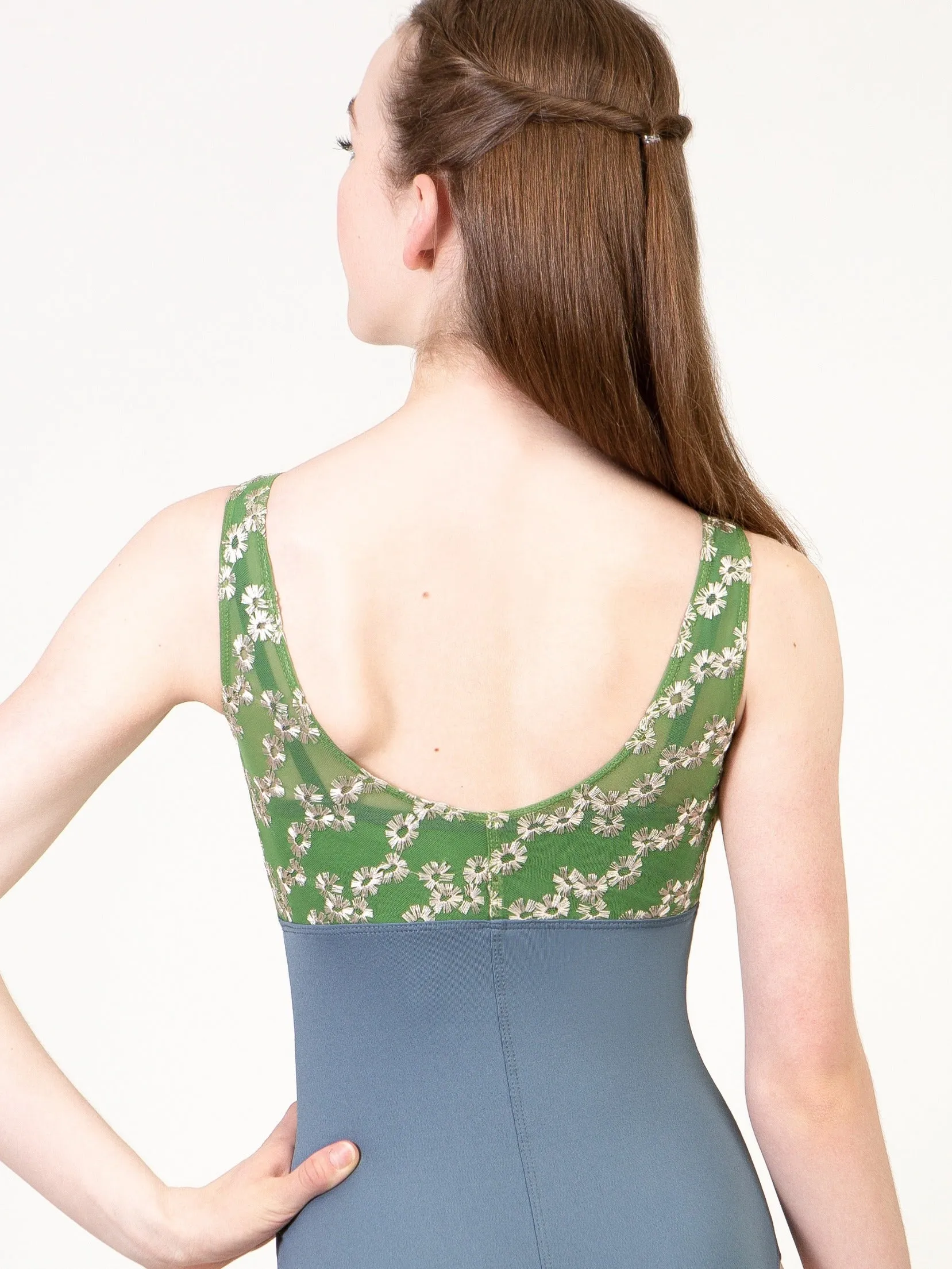 Daisy Chain Pinch Front Tank Child Size Leotard