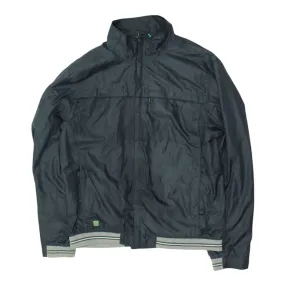 Diesel Mens Blue Full Zip Nylon Bomber Jacket | Vintage High End Casual Designer