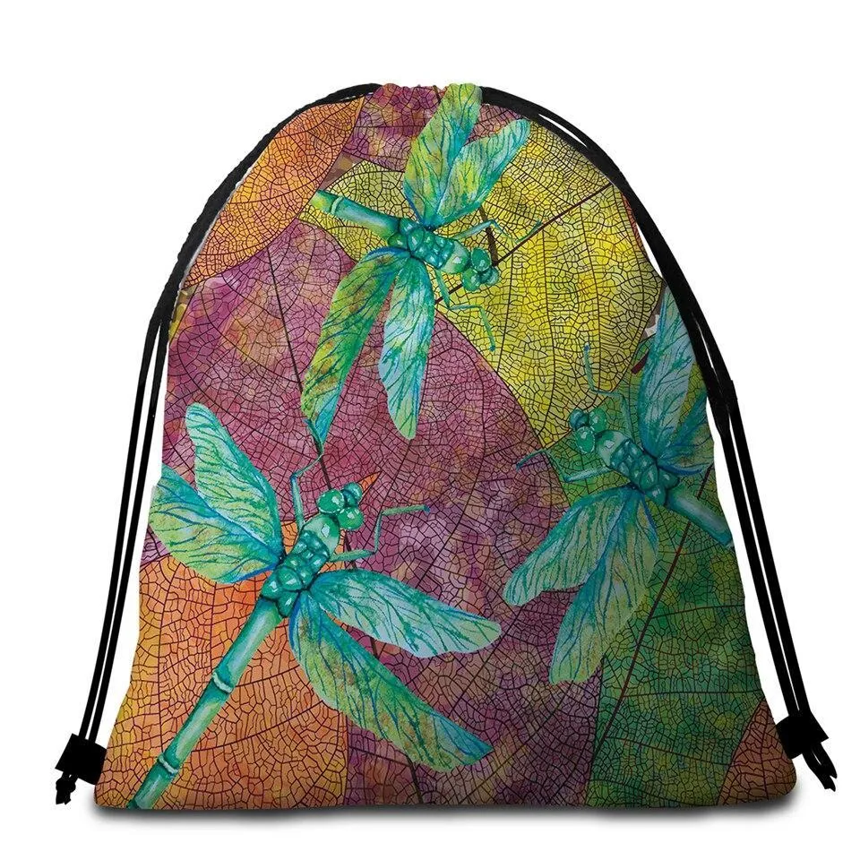 Dragonflies Dancing Towel   Backpack
