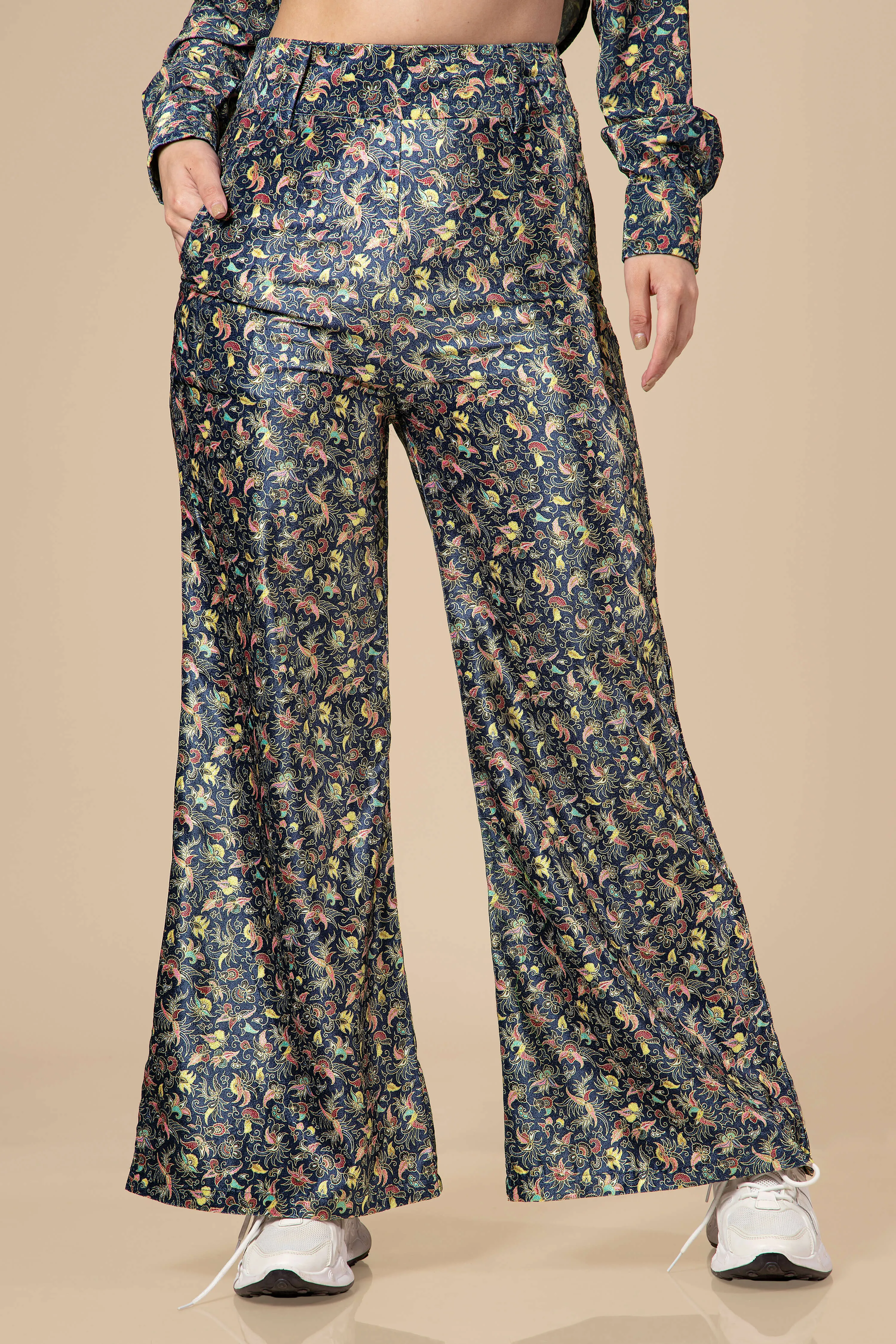 Floral Luxurious Velvet Ladies Bottom Wear