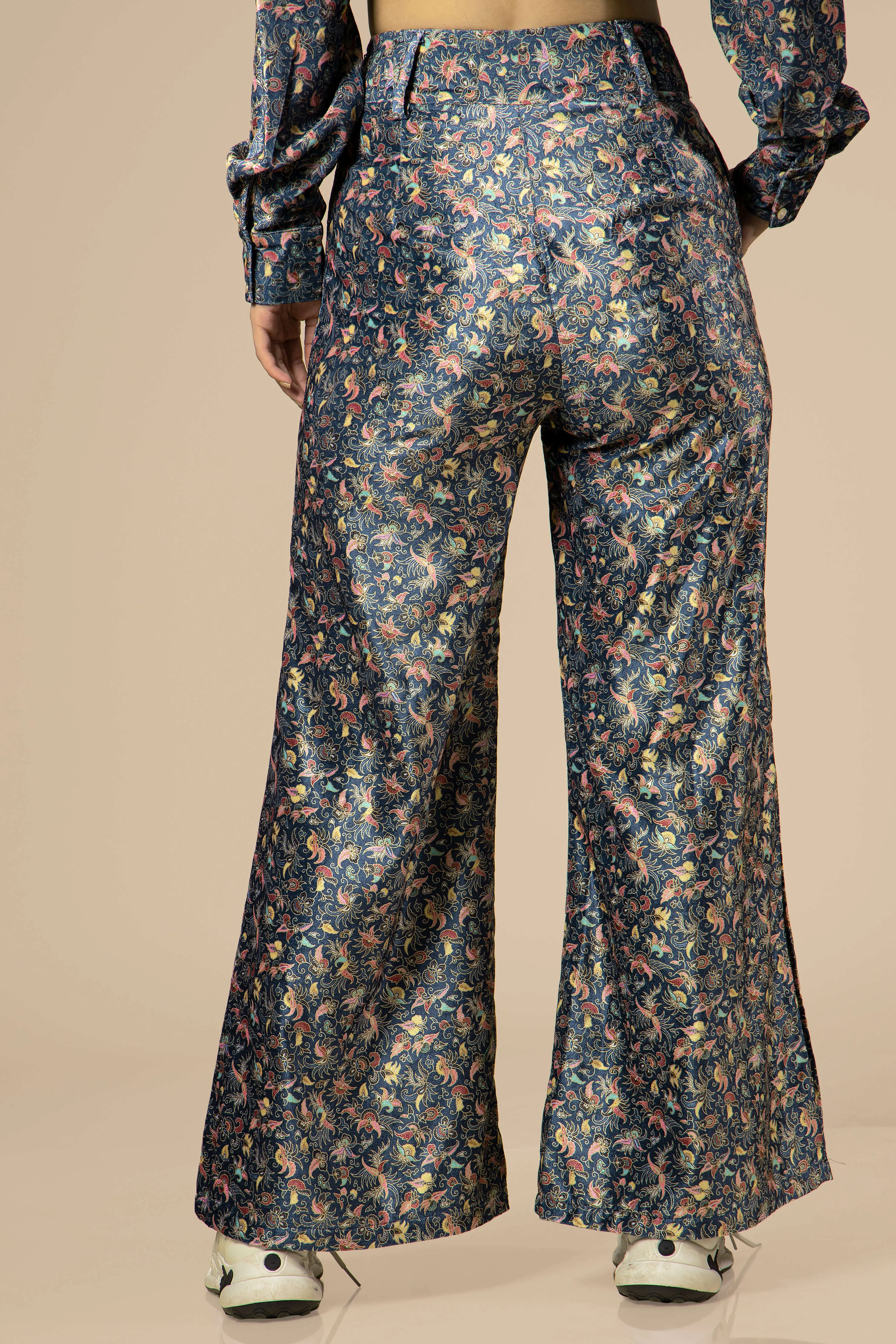 Floral Luxurious Velvet Ladies Bottom Wear
