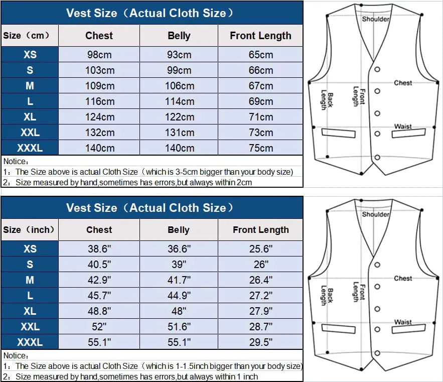 Formal Flat V Neck Waistcoat Slim Fit Suit Vest