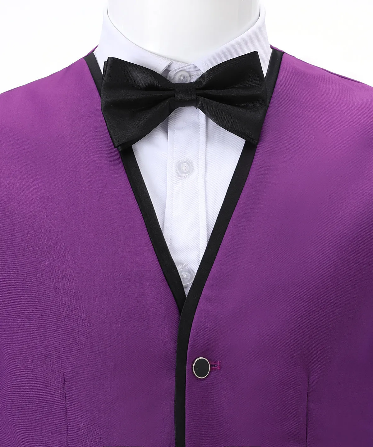 Formal Flat V Neck Waistcoat Slim Fit Suit Vest