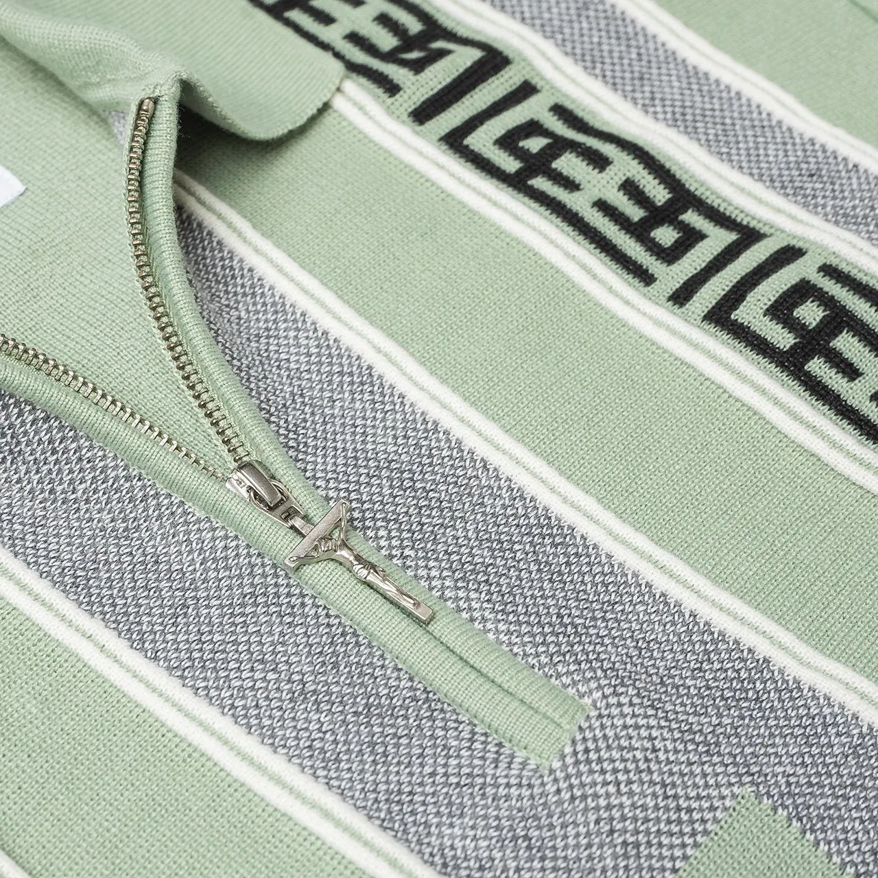 fucking awesome polo sweater (teal)