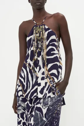 Halter Top With Hardware - Wheres Your Head At