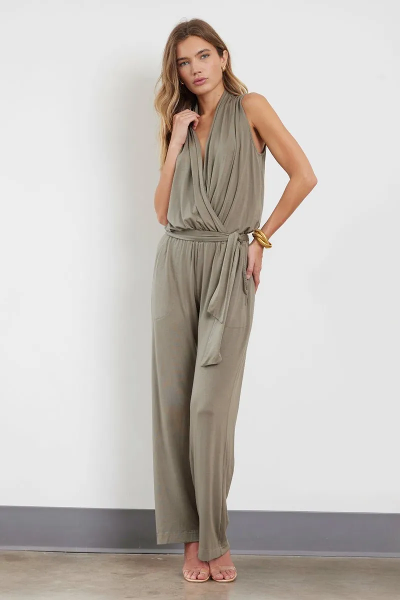 HAVEN WRAP FRONT WIDE LEG JUMPSUIT🌿