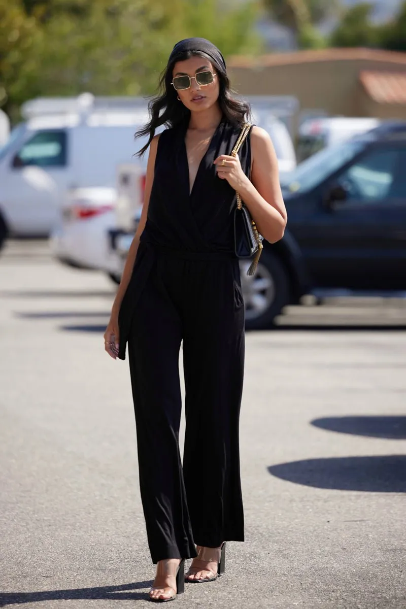 HAVEN WRAP FRONT WIDE LEG JUMPSUIT🌿