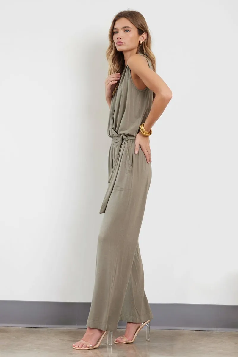 HAVEN WRAP FRONT WIDE LEG JUMPSUIT🌿