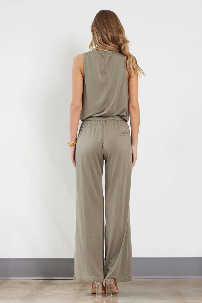 HAVEN WRAP FRONT WIDE LEG JUMPSUIT🌿