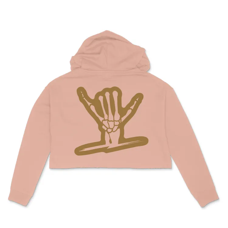 Icon Crop Hoodie Mauve (Womens)