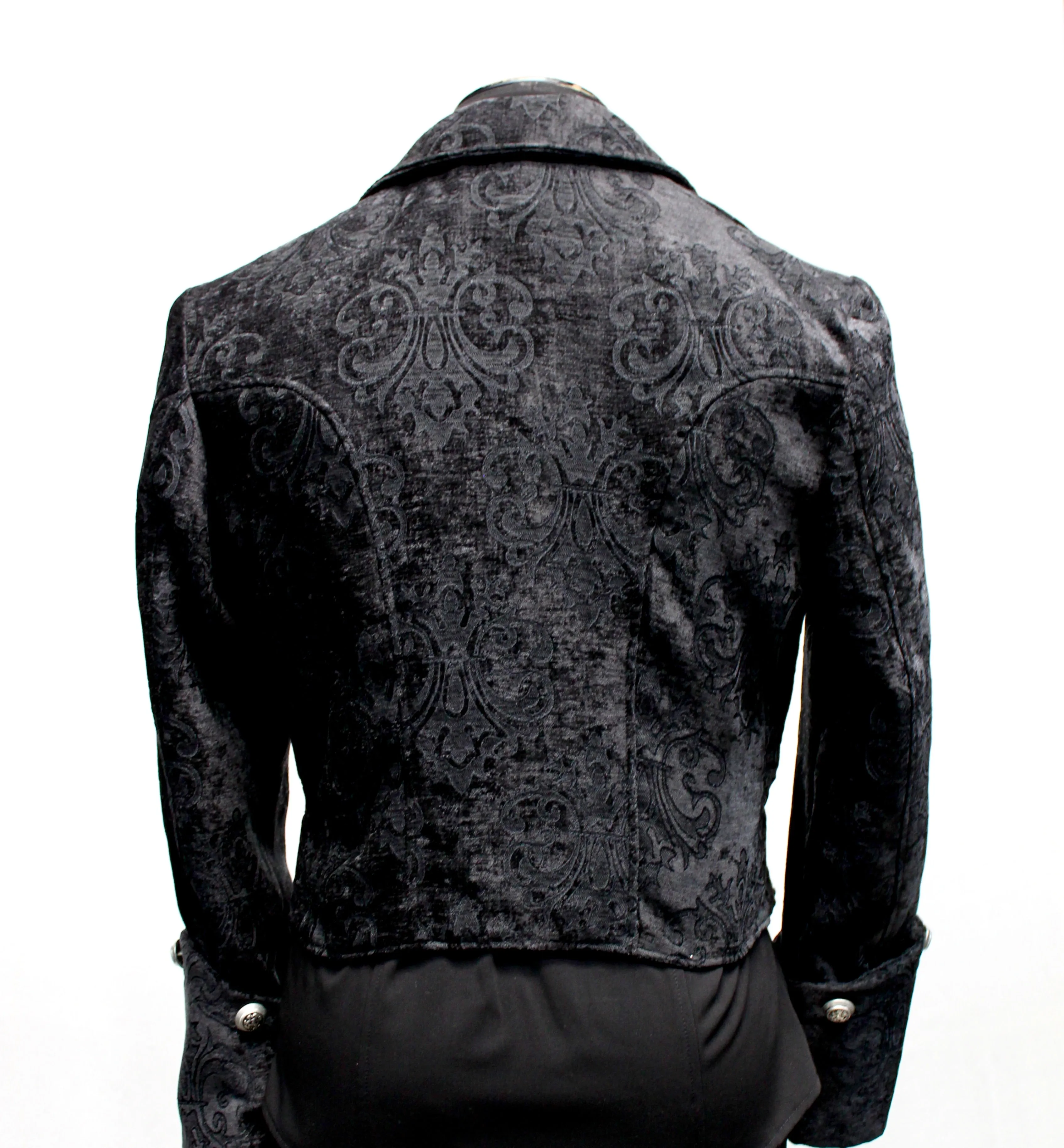 IMPERIAL JACKET - BLACK VELVET BROCADE