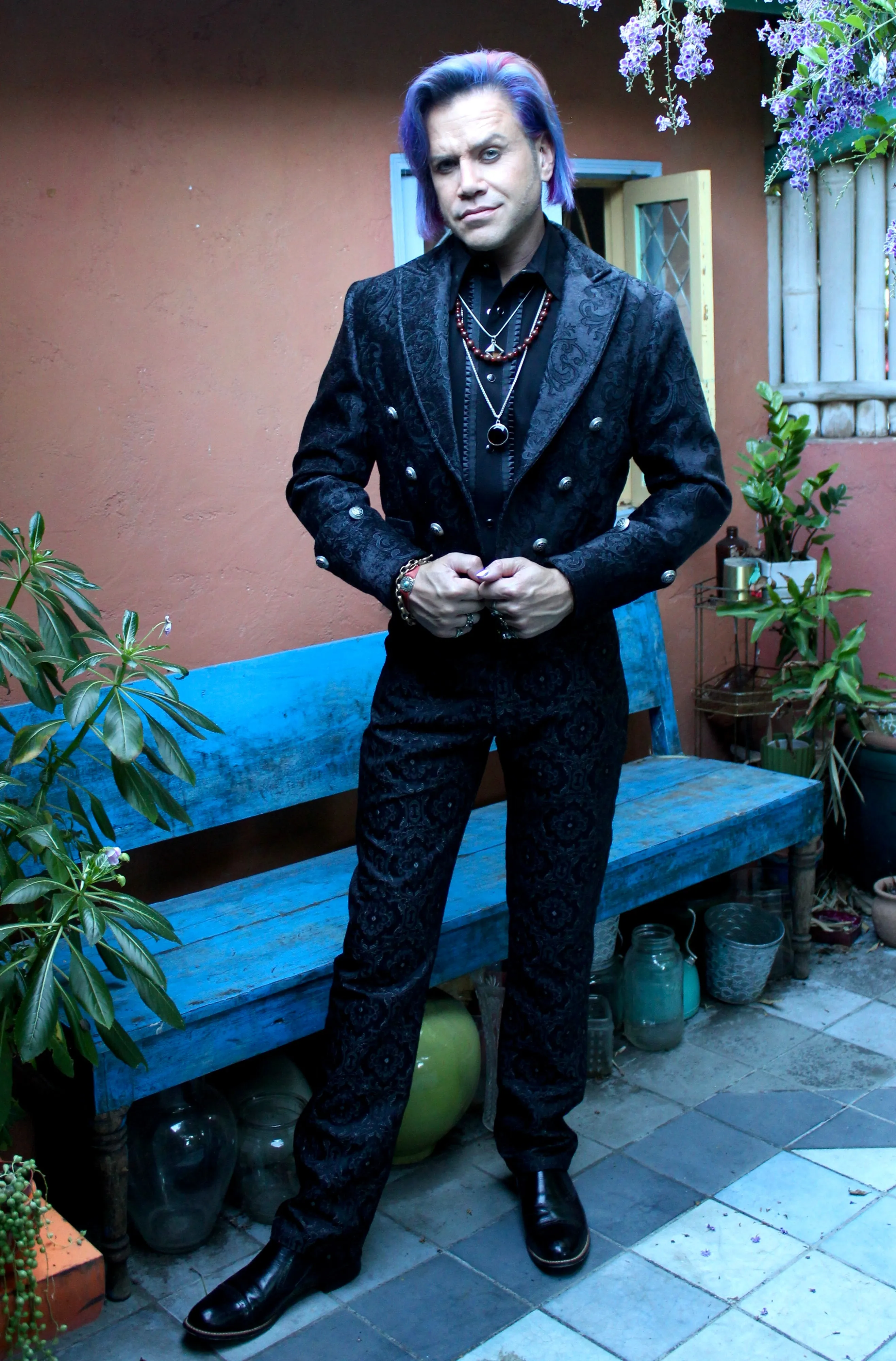 IMPERIAL JACKET - BLACK VELVET BROCADE