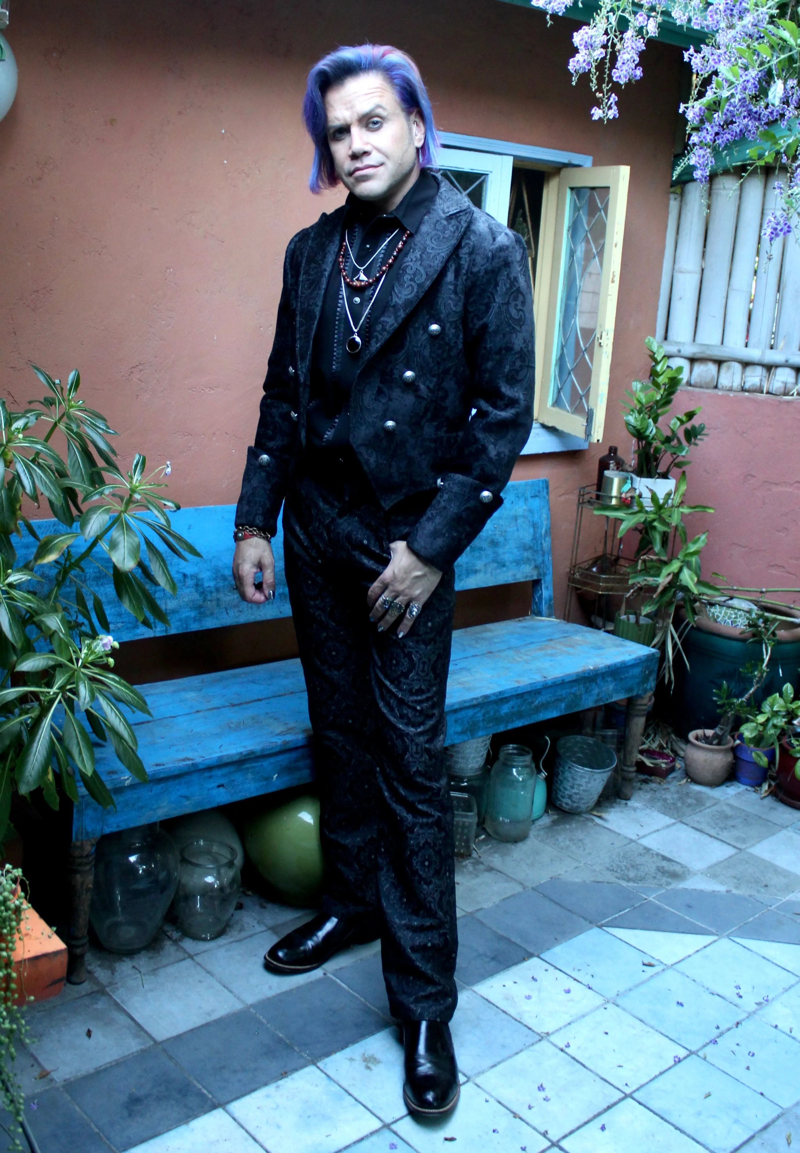IMPERIAL JACKET - BLACK VELVET BROCADE