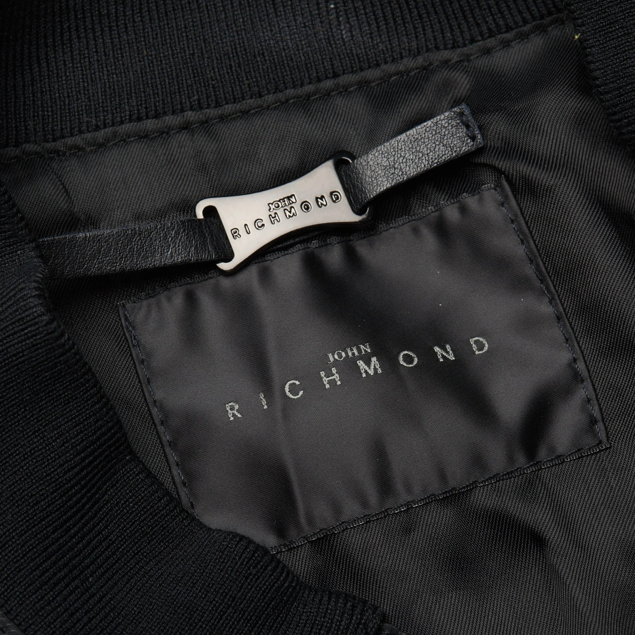 JOHN RICHMOND Collection Black Dual Zip Blouson Jacket EU 48 US S