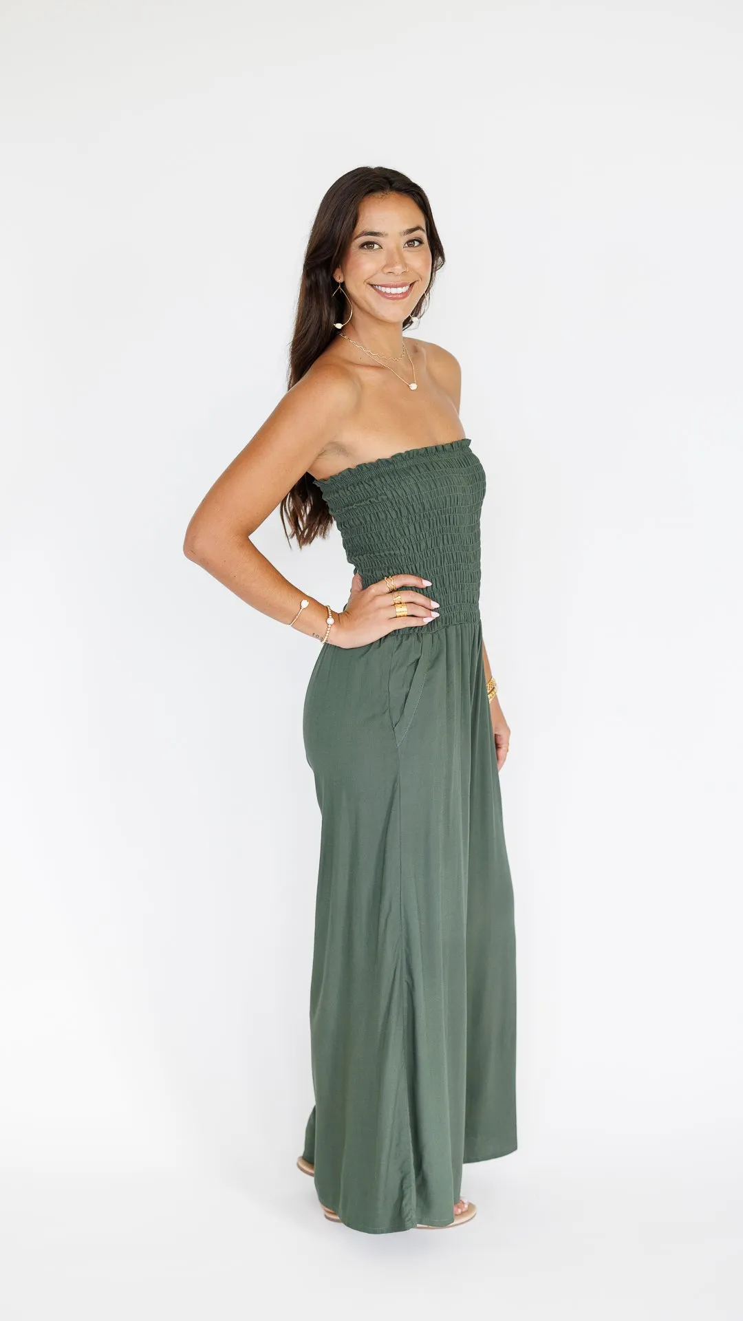 Lawai Jumpsuit / Seaweed