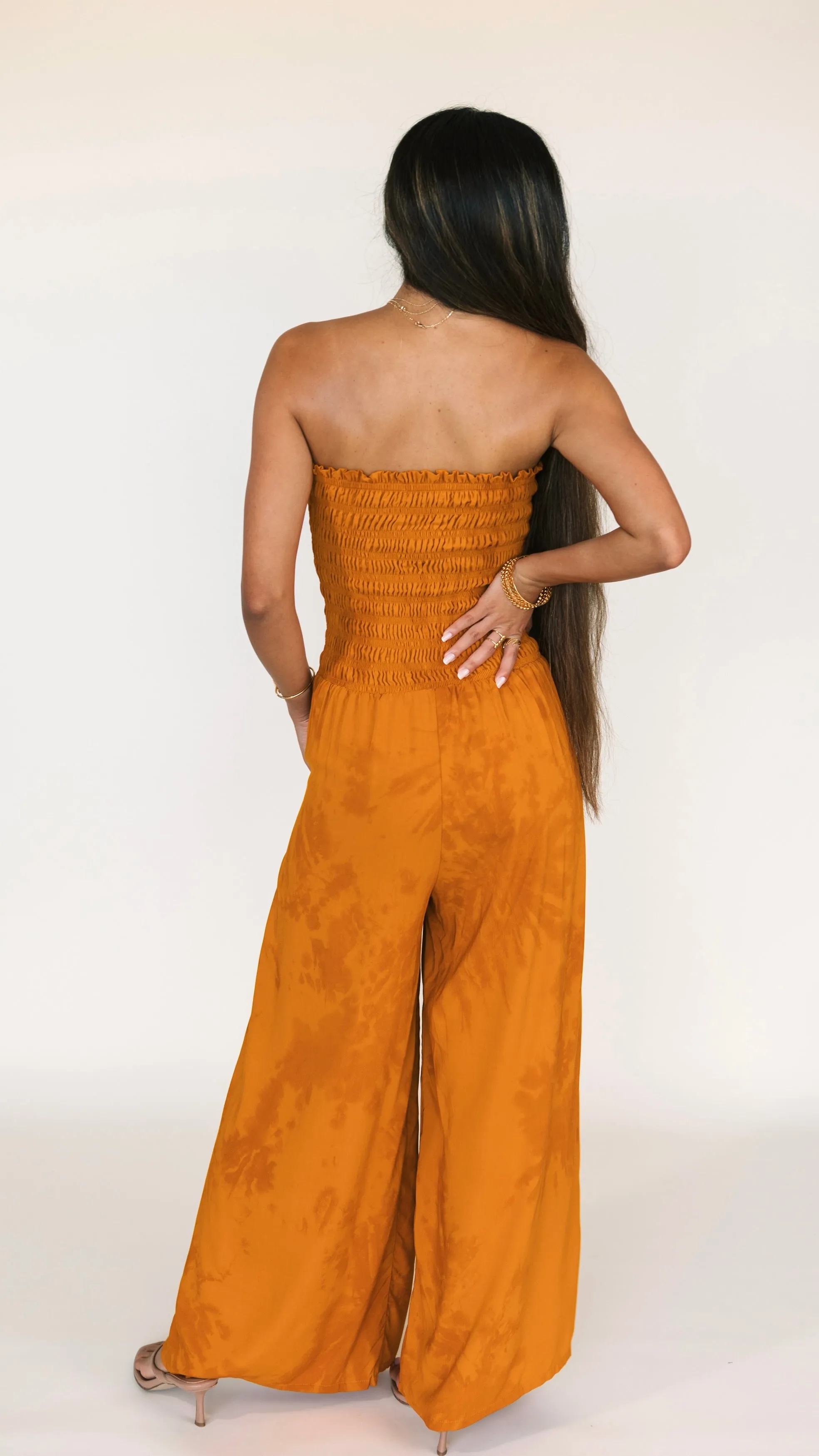 Lawai Jumpsuit / Tangerine Sunset