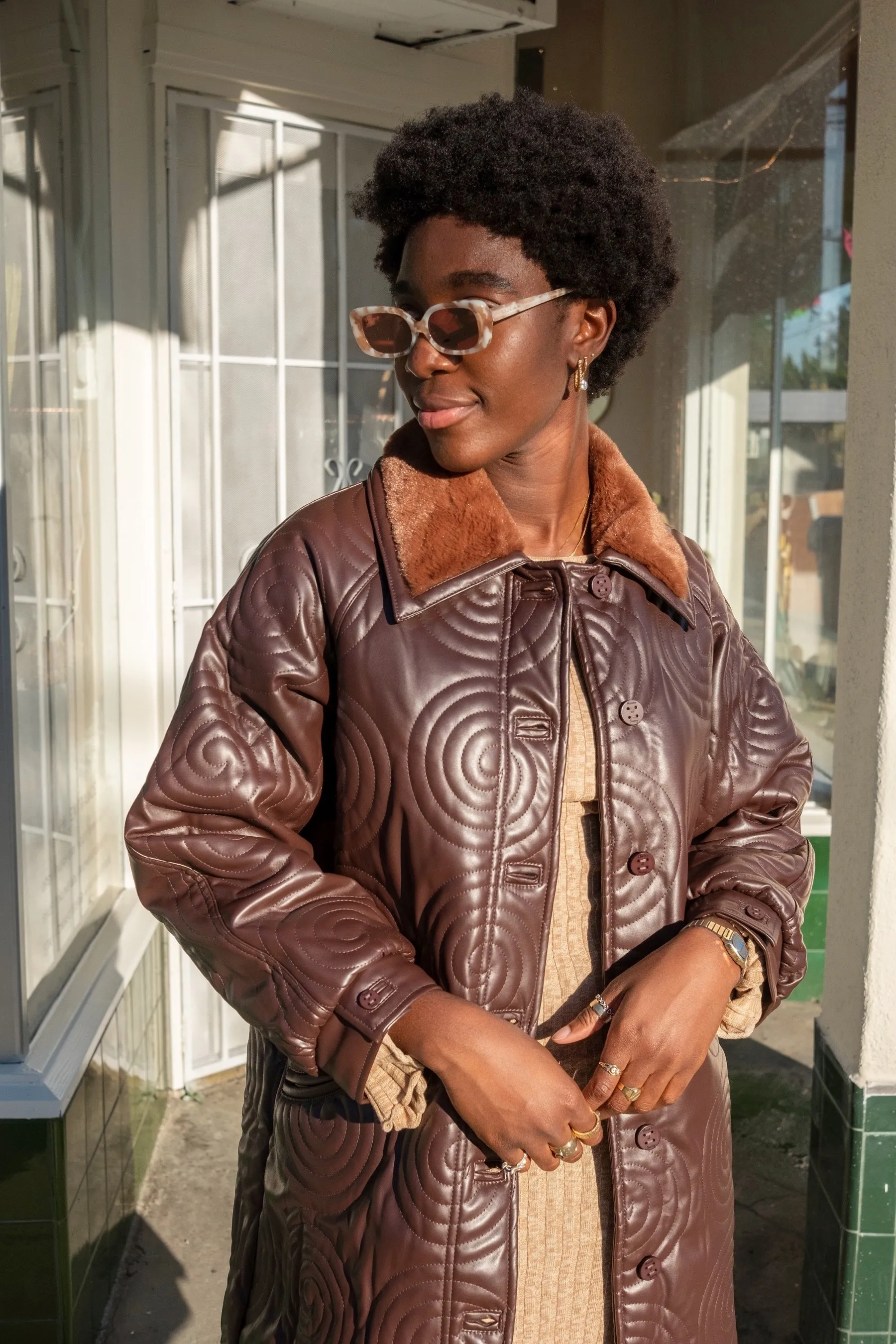 Mahogany Cosmo Overcoat