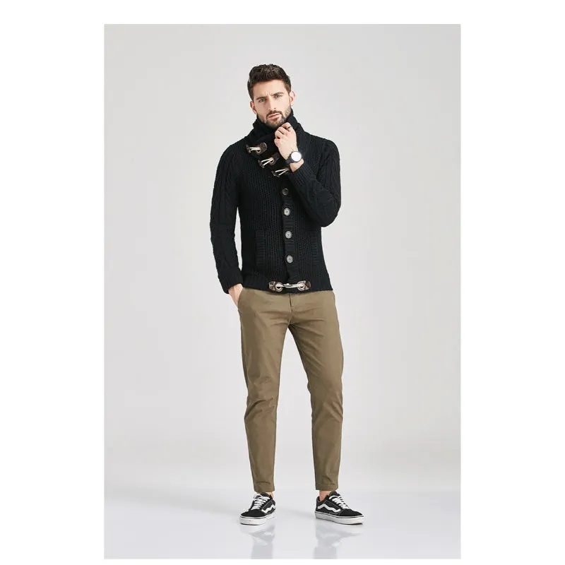 Men's Cardigan Knitted Sweater