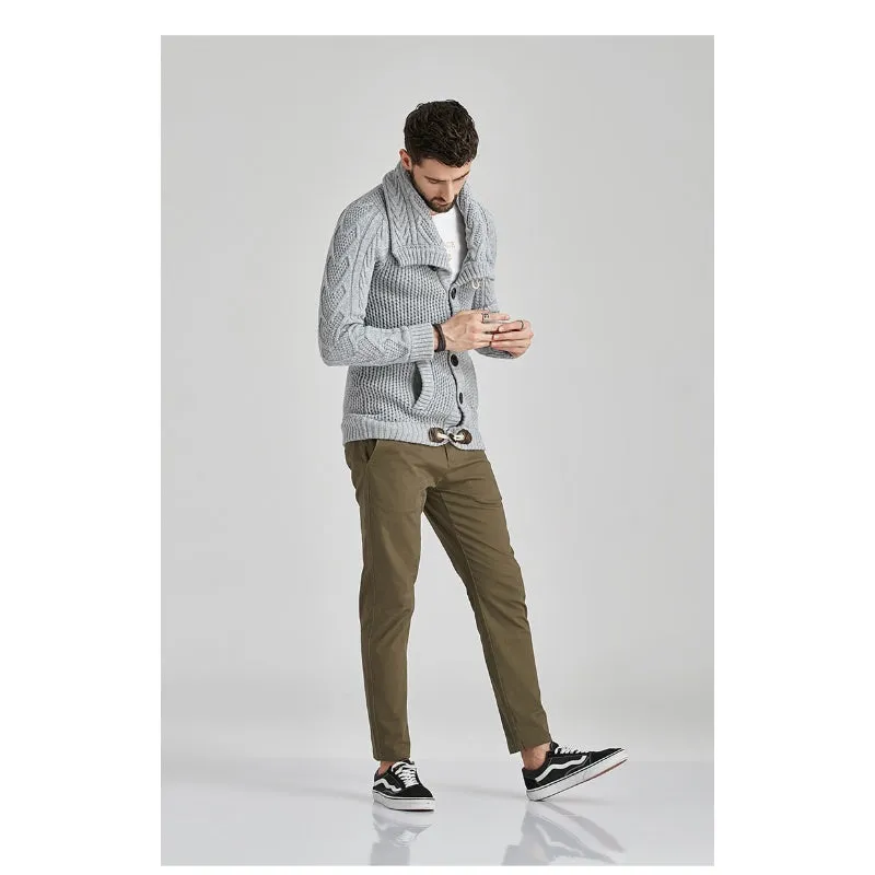 Men's Cardigan Knitted Sweater